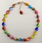 Baby Twist Single Strand Multicolored Necklace